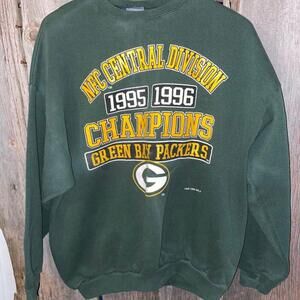 1995 1996 Nfc Central Division Champions Green Bay Packers Sweatshirt
